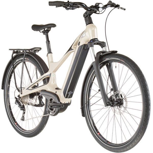 Bianchi E-Vertic T-Type Step-Through Deore Donna, beige